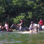 Baignade dans le lac